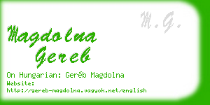 magdolna gereb business card